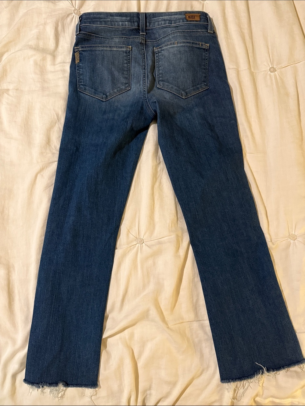 Paige Riley Crop Flare Mid Rise Jeans - Picture 7 of 7